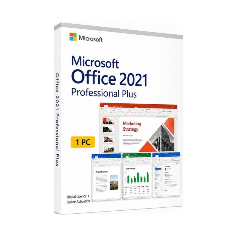 Microsoft Office Professional Plus 2021 Word Excel Outlook PowerPoint license online